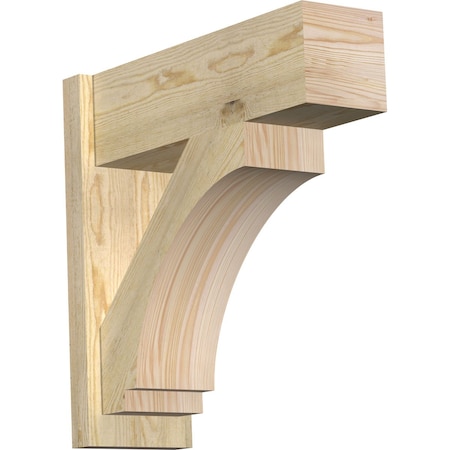 Ekena Millwork Imperial Block Rough Sawn Outlooker, Douglas Fir, 8"W x 24"D x 24"H OUT08X24X24IMP05RDF